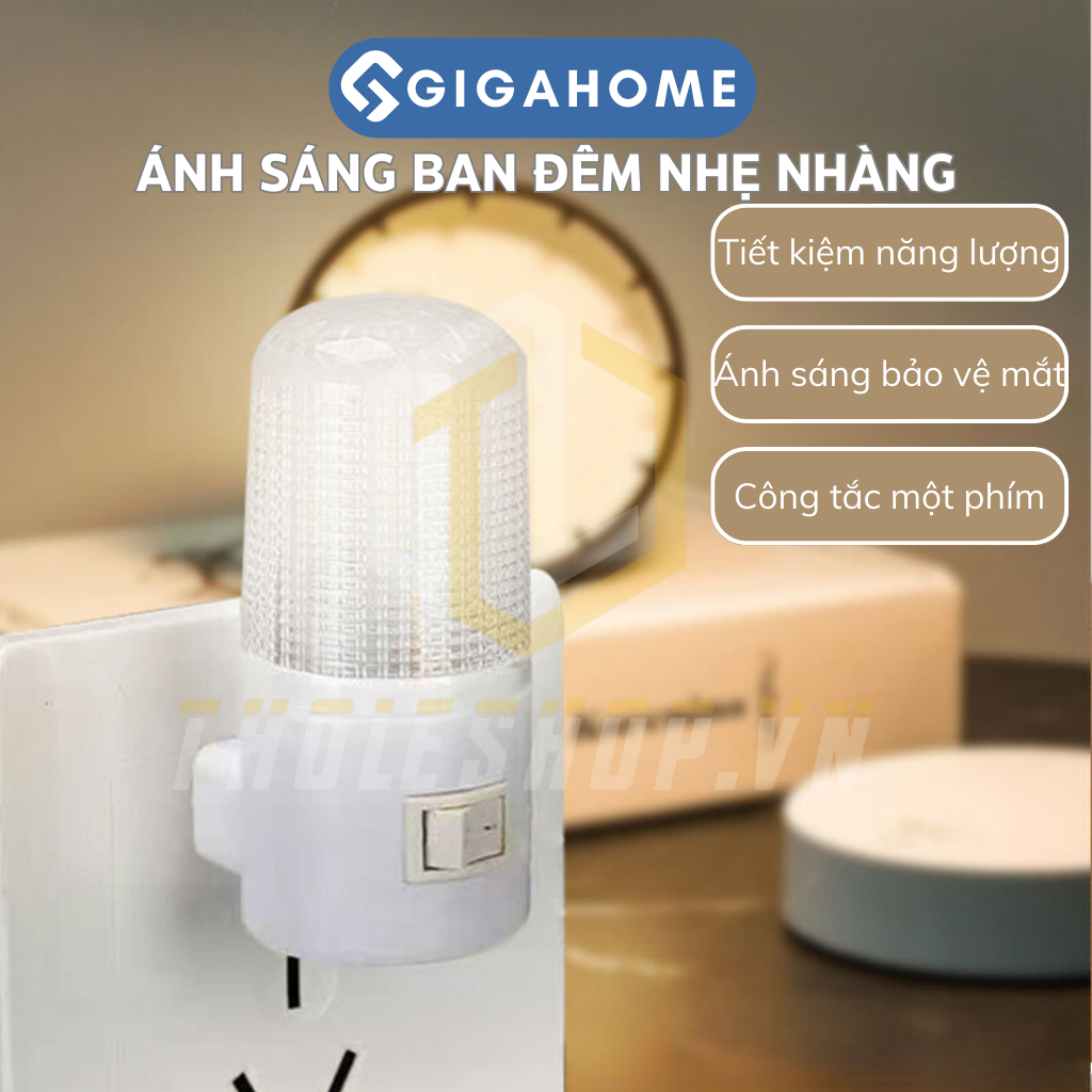 Đèn Ngủ Tròn 3W GIGAHOME Tiết Kiệm Điện, Ánh Sáng Dịu Nhẹ, Dễ Ngủ 6262 | BigBuy360 - bigbuy360.vn