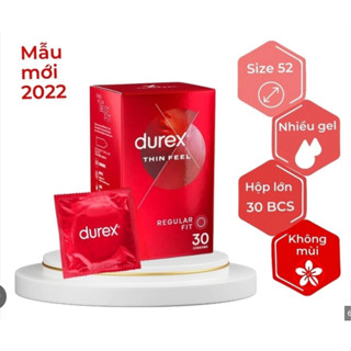 [Chính Hãng]  Bao cao su Durex Fetherlite chính hãng Úc - Hộp 30 chiếc