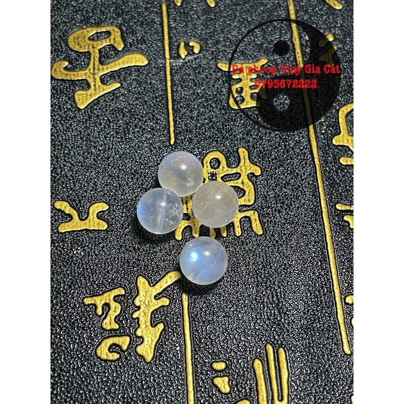 Hạt lẻ mix charm đá moonstone mặt trăng hạt đá mặt trăng