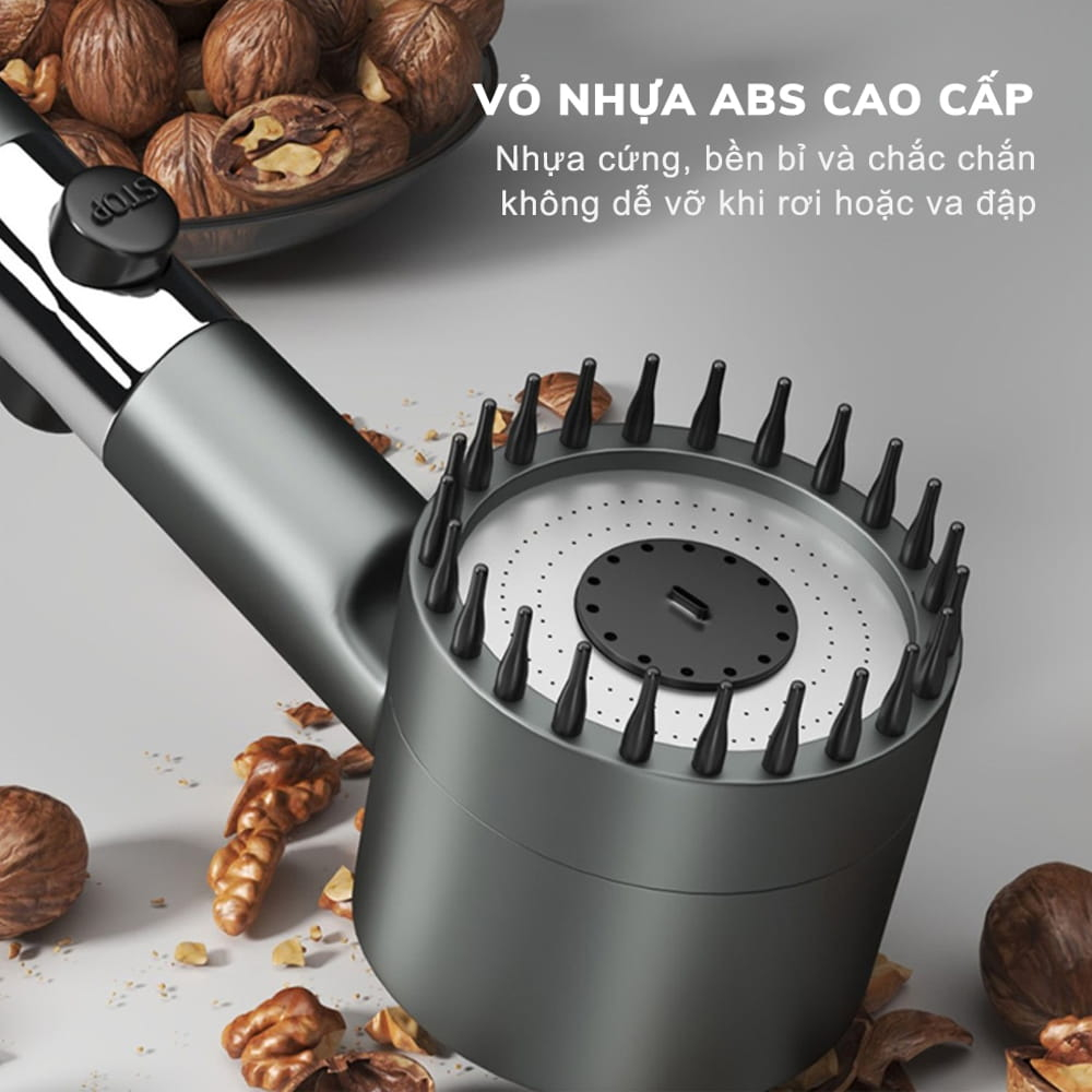 Vòi Sen Tăng Áp - Đầu Vòi Hoa Sen Mát Xa- 4 Trong 1 - 3 Chế Độ Áp Suất Cao Tiết Kiệm Nước - Lõi Cotton Lọc Cho Nhà Tắm