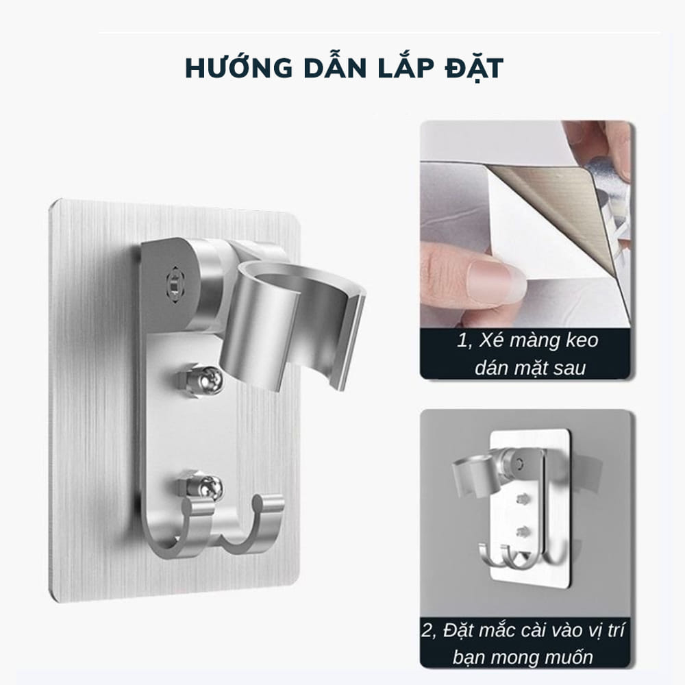 Vòi Sen Tăng Áp - Đầu Vòi Hoa Sen Mát Xa- 4 Trong 1 - 3 Chế Độ Áp Suất Cao Tiết Kiệm Nước - Lõi Cotton Lọc Cho Nhà Tắm