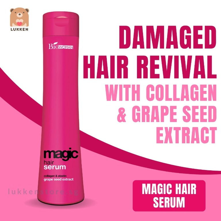 Serum dưỡng tóc Biowoman Magic Hair Keratin Smooth Tạo Kiểu Dưỡng Tóc Bóng Mượt 250ml