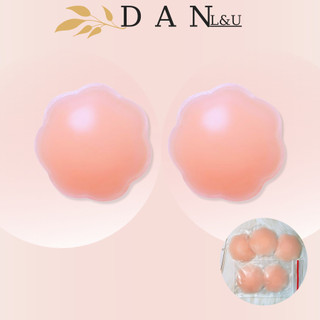 Miếng dán ti silicon sử dụng nhiều lần túi zip 1 cặp nhũ hoa tàng hình siêu dính dan l&u 01222