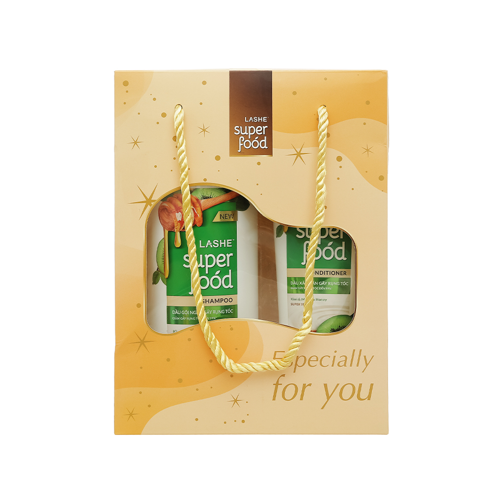 Combo dầu gội và dầu xả Lashe ngăn gãy rụng tóc  - Hàng Chính hãng