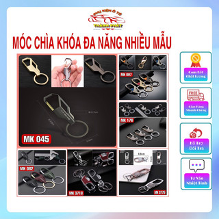 Móc chìa khóa đa năng chất liệu cao cấp không gỉ dùng cho ô tô xe máy chìa khoá nhà nhiều mẫu mã