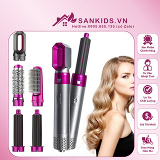 Máy sấy tóc, làm tóc 5 in 1,phiên bản cải tiến hút tóc hơn, uốn duỗi phồng sấy bảo hành 1 đổi 1