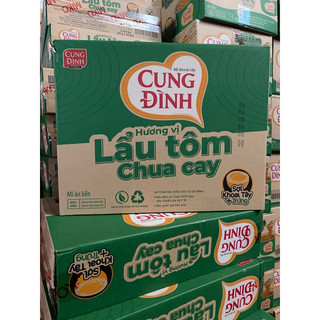 Thùng 30 gói mỳ cung đình 77g * 30 vị tôm chua cay