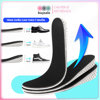 Lót giày tăng chiều cao mặt vải lưới mesh đế tổ ong thoáng khí cao cấp tăng tới 4cm - PK57