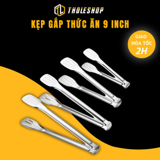 Kẹp Gắp Thức Ăn - Dụng Cụ Kẹp Bánh Và Thịt Nướng Bằng Thép Không Gỉ Tholeshhop 5603