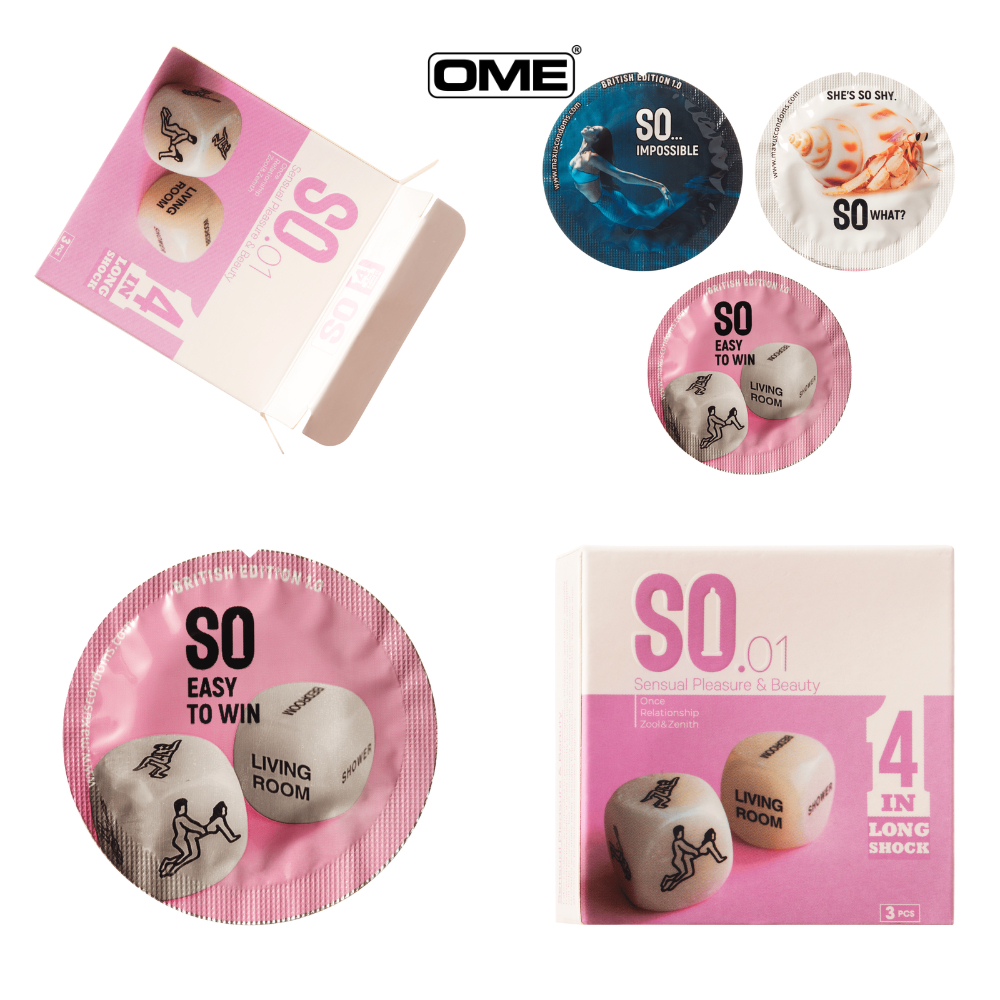 Bao cao su SO 4 IN 1 kéo dài size 52mm gai sọc, hương bạc hà, 12 cái/ hộp