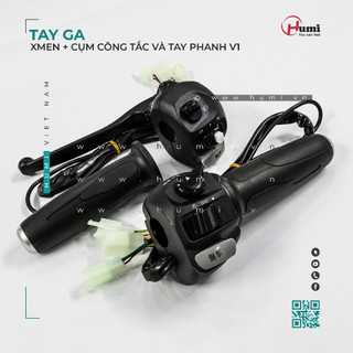 Tay ga kèm bộ công tắc+ tay phanh xmen