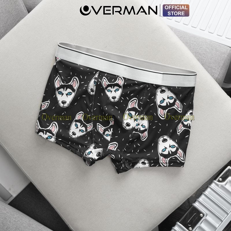 Quần lót nam boxer thun lạnh siêu xịn xò in hình Doremon, Shine, Siêu nhân thun lạnh SIH01 - OVERMAN