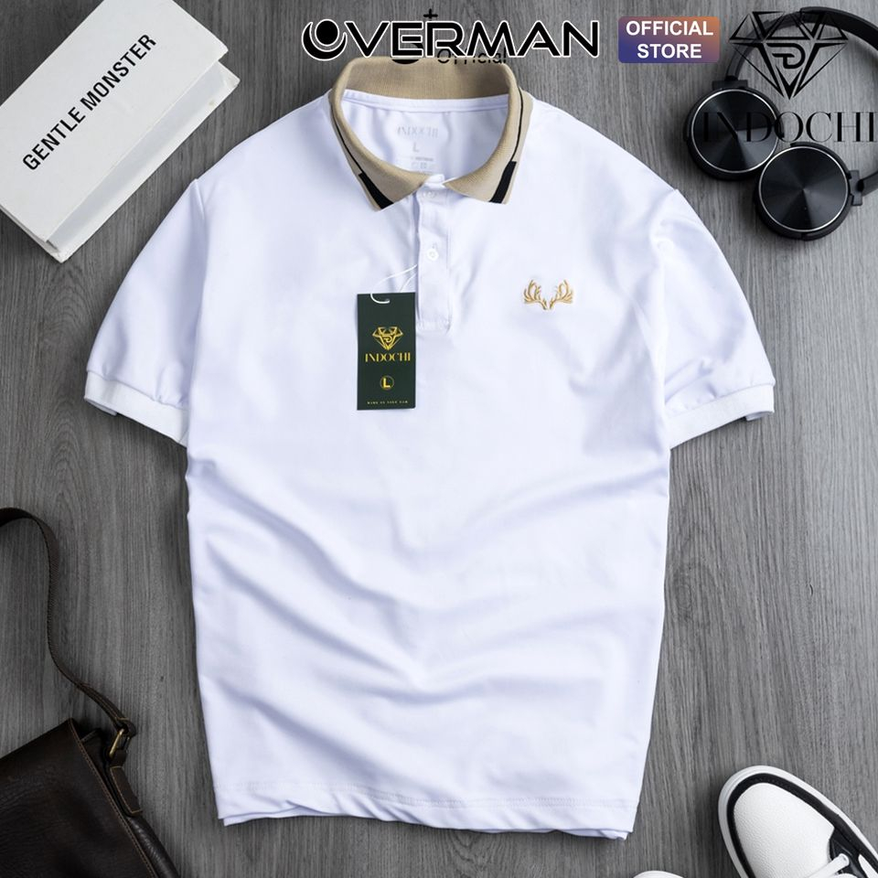 Áo polo nam cá sấu cotton cổ bẻ thanh lịch công sở co giãn tốt, chất Poli cotton cao cấp AT11 - Overman