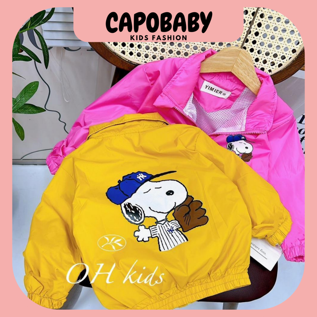Áo khoác gió lót lưới cho bé, áo khoác cho bé trai bé gái 8-20kg