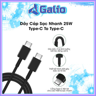 Dây cáp sạc 25w 2 đầu type c sạc nhanh samsung pd cho các dòng samsung note 20 note 10 s21 s20 s23