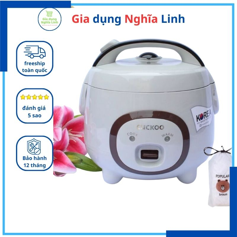 * Nồi Cơm Điện mini CUCKOO CR387/NKMedia- Dung tích 1L,1L2,1L8 kiểu dáng Con Lợn Siêu Đáng Yêu, BH 12 tháng