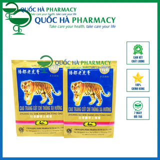 Cao dán cọp chính hãng Cao Tráng Cốt Chỉ Thống Xạ Hương gói 4 miếng