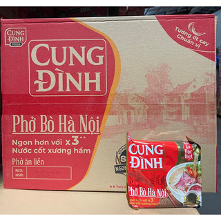 Thùng 30 gói phở bò - phở gà hà nội cung đình