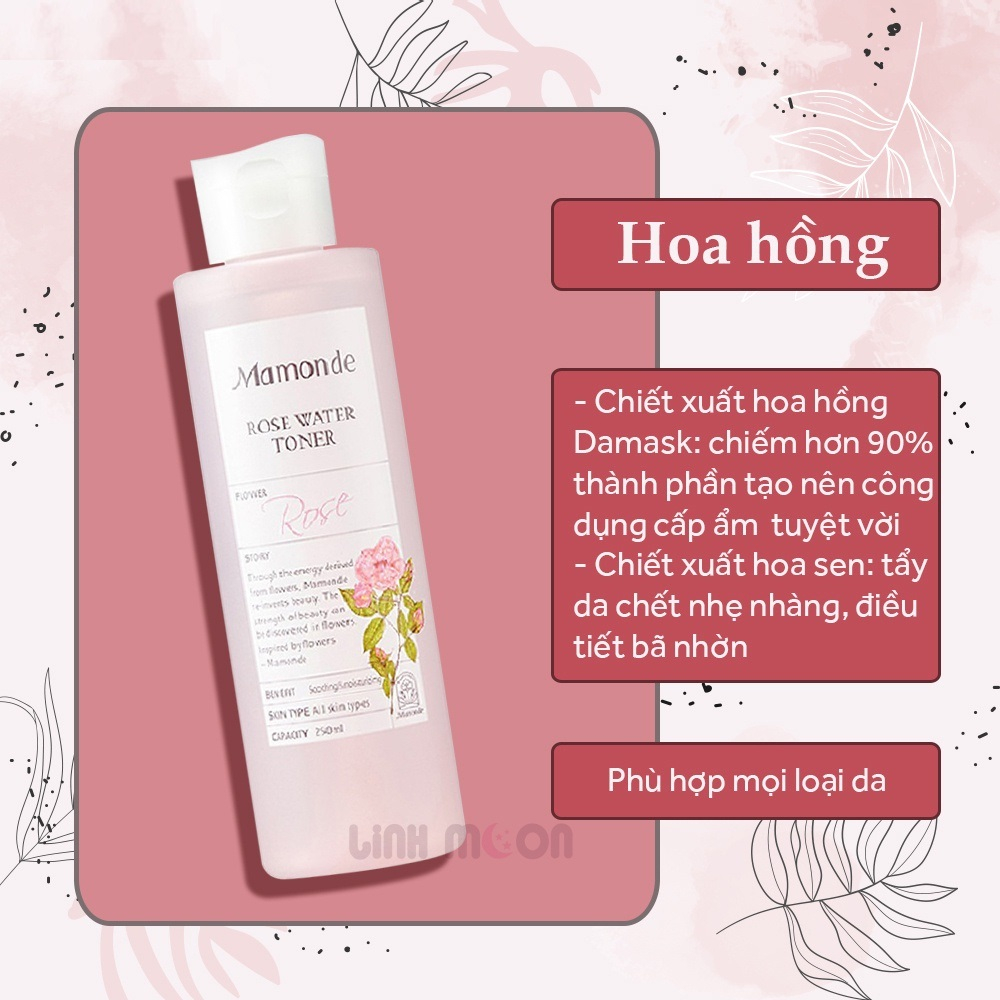 Toner Mamonde - Nước Hoa Hồng Cung Cấp Độ Âm Mamonde Rose Water Toner 250ml (197) | BigBuy360 - bigbuy360.vn