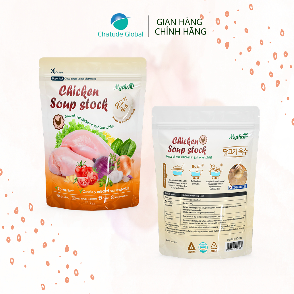 VIÊN NƯỚC DÙNG/NƯỚC HẦM CÔ ĐẶC MYTHEM, NHẬP KHẨU HÀN QUỐC