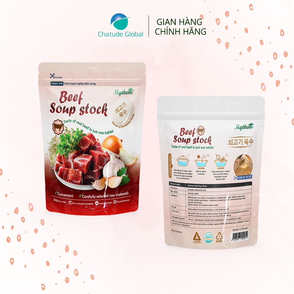 VIÊN NƯỚC DÙNG/NƯỚC HẦM CÔ ĐẶC MYTHEM, NHẬP KHẨU HÀN QUỐC