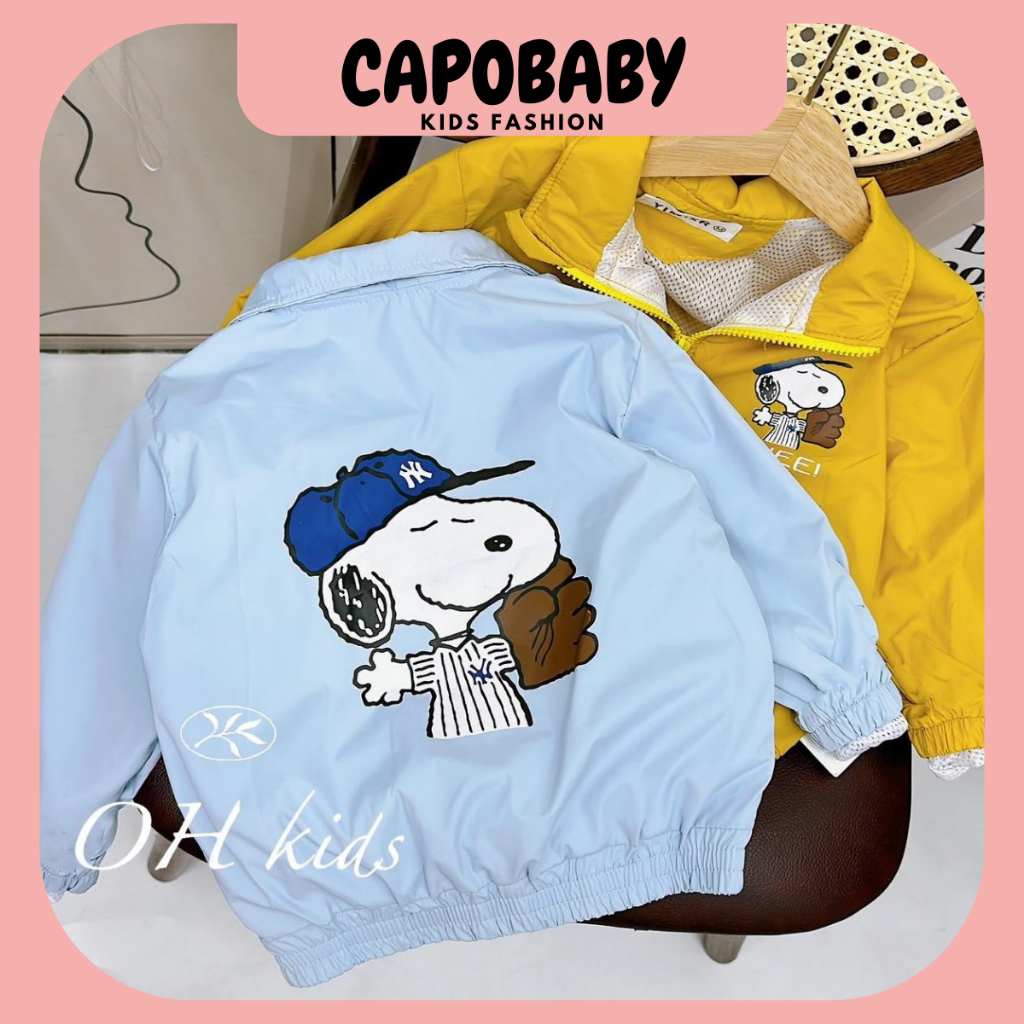 Áo khoác gió lót lưới cho bé, áo khoác cho bé trai bé gái 8-20kg