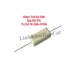 Điện trở sứ 5w từ 1k đến 510k sai số 5%