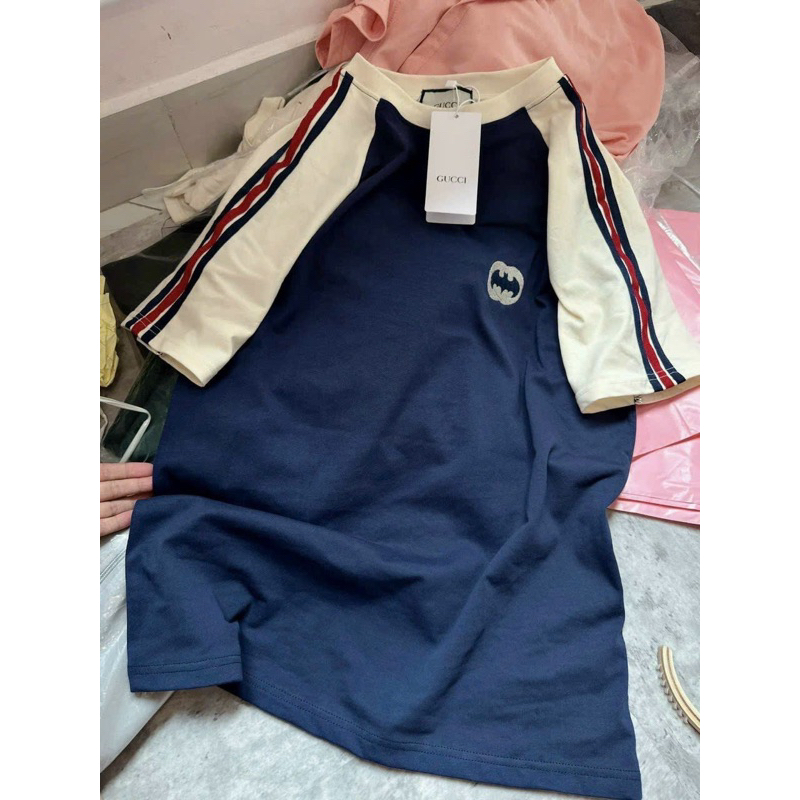 Áo Phông Thêu G Pha Viền Vai Loại Thêu Dây Nổi Chuẩn Loại 1