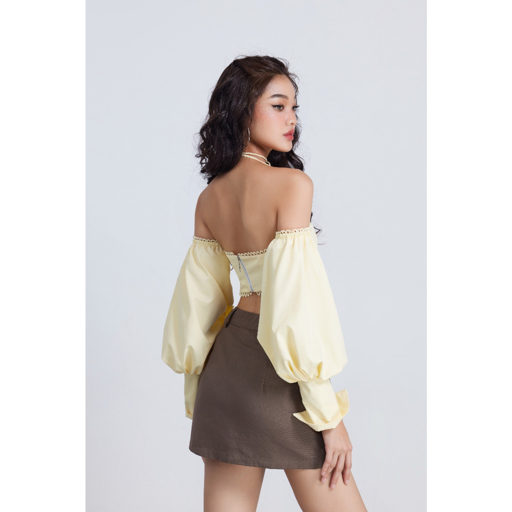 Chân Váy Nữ Lưng Cao Phối Túi Thời Trang - TIZZY SKIRT - GOÛT DE JUN