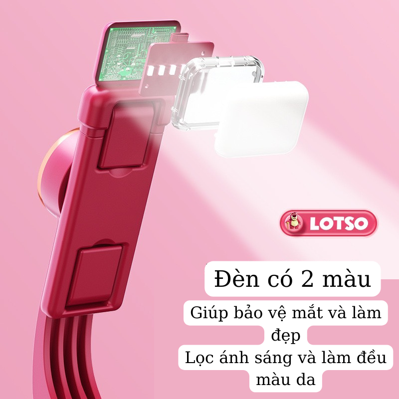 Gậy Tự Sướng Hình Gấu Dâu, Mickey Có Remote Điều Khiển và Đèn, Gậy Chụp Hình Dễ Thương Chất Lượng Cao