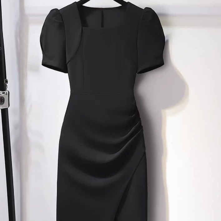 MIMI BigSize  Đầm Xẻ Tà Xoắn Eo Thanh Lịch Sang Trọng