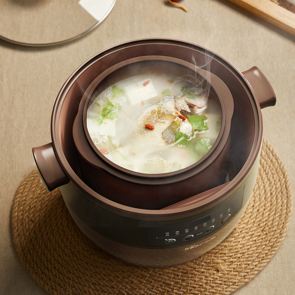 Nồi nấu chậm tử sa 4.5L đa năng Bear DDZ-B45Z1 - Hàng Chính Hãng