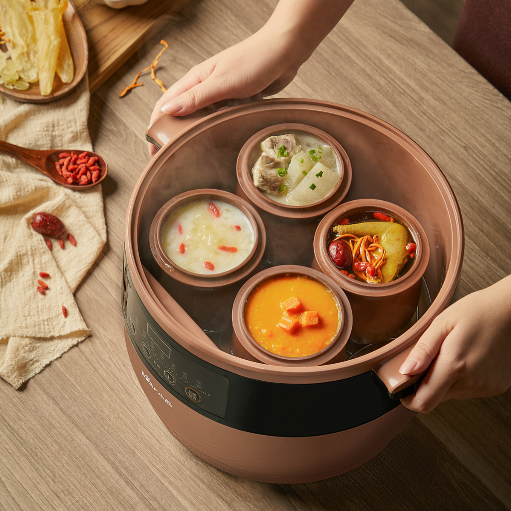 Nồi nấu chậm tử sa 4.5L đa năng Bear DDZ-B45Z1 - Hàng Chính Hãng