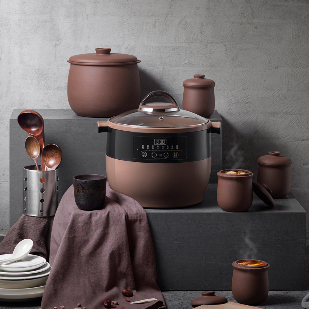 Nồi nấu chậm tử sa 4.5L đa năng Bear DDZ-B45Z1 - Hàng Chính Hãng