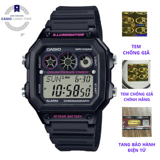 Đồng hồ nam Casio AE-1300WH-1A2V Chính hãng - Dây nhựa - Chống nước 10 ATM - Pin 10