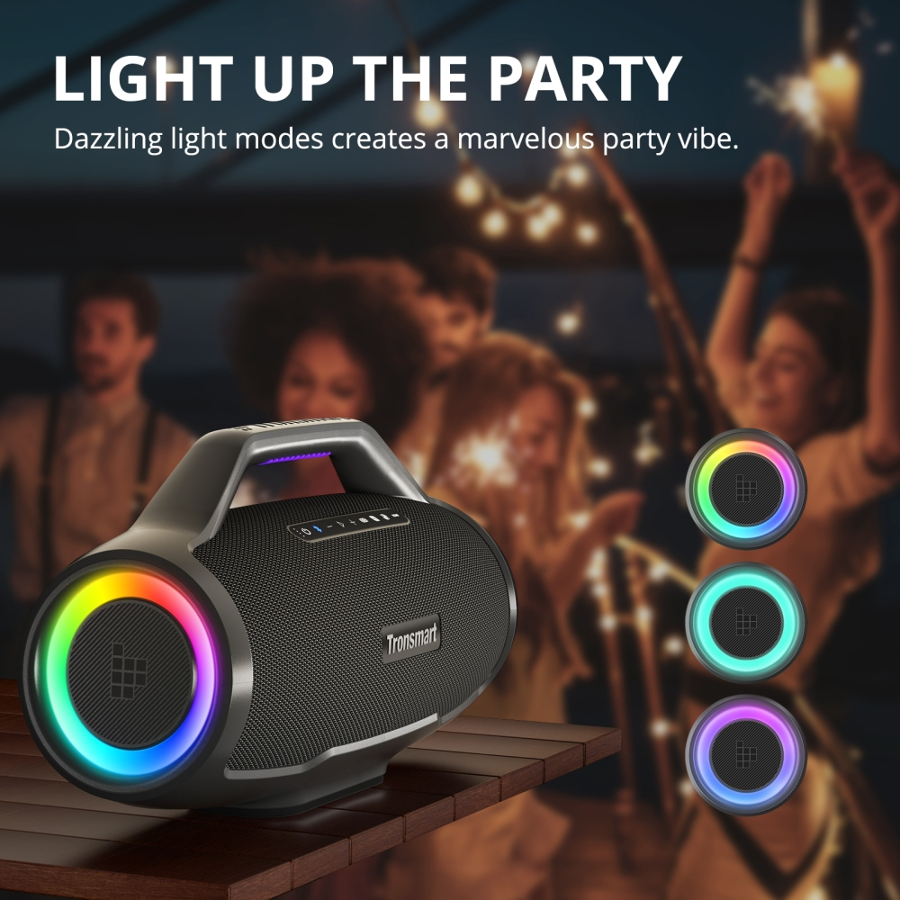 Loa Di Động Bluetooth 5.3 Tronsmart Bang Max EU 130W - Chống Nước IPX6 - Âm Thanh 3 Chiều - Chính Hãng - BH 12 Tháng