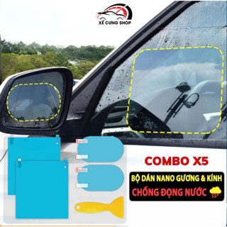 Bộ 2 Miếng Dán Chống Bám Nước Gương Chiếu Hậu - Kính Cửa Xe Ô TÔ