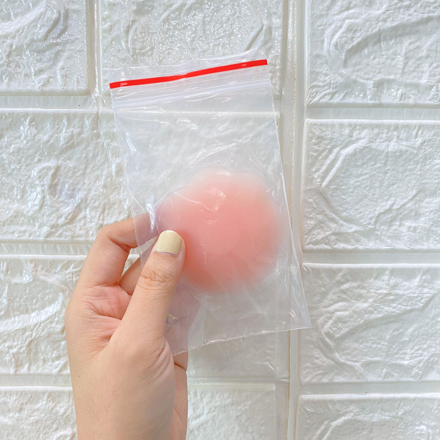 Miếng Dán Ti Silicon Sử Dụng Nhiều Lần Túi Zip Nhũ Hoa Tàng Hình Siêu Dính SLC 01222