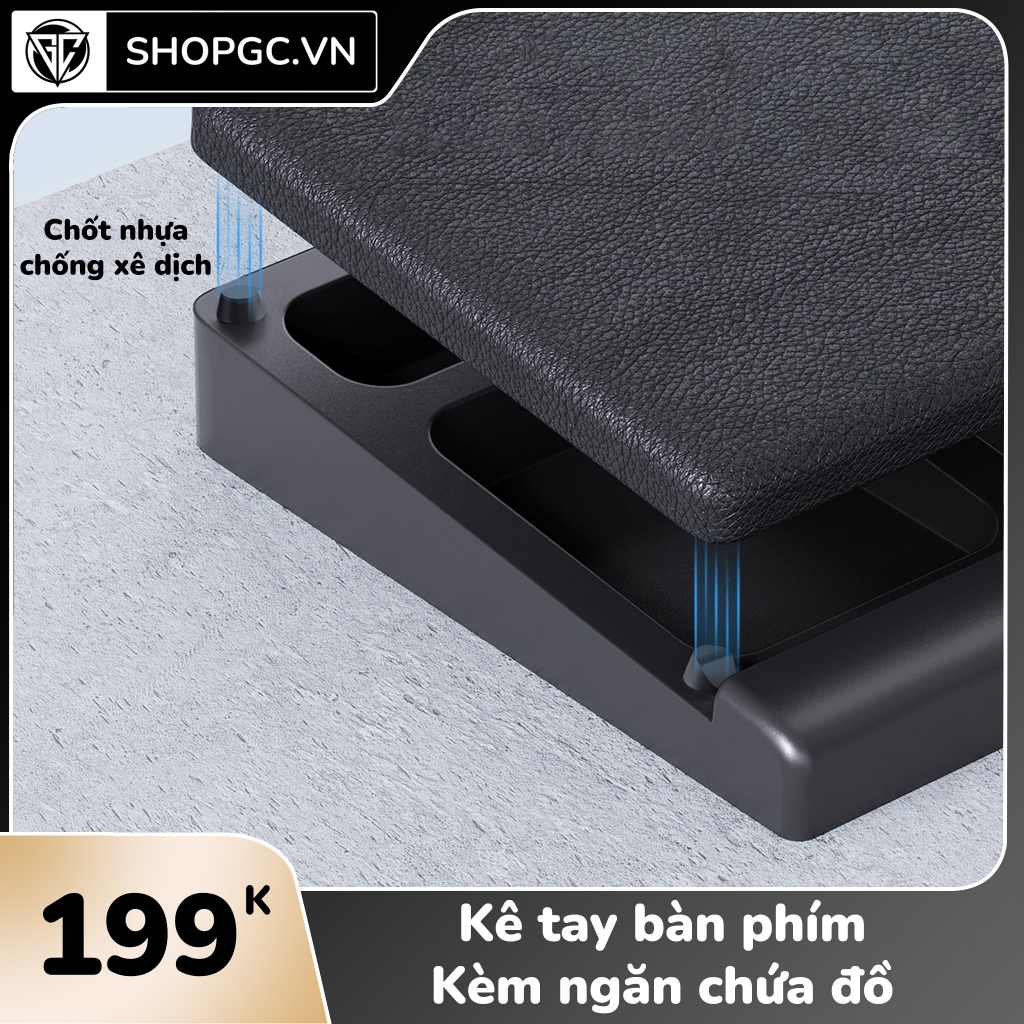 Kê tay bàn phím Kèm ngăn chứa đồ
