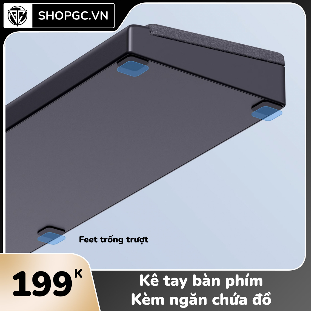 Kê tay bàn phím Kèm ngăn chứa đồ