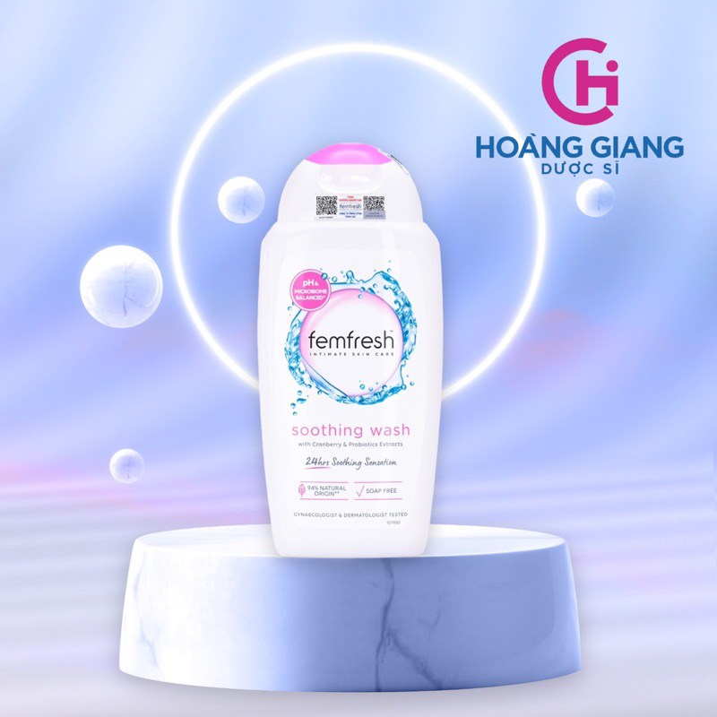 Dung dịch vệ sinh Femfresh Soothing Wash màu hồng- Dược Sĩ Hoàng Giang