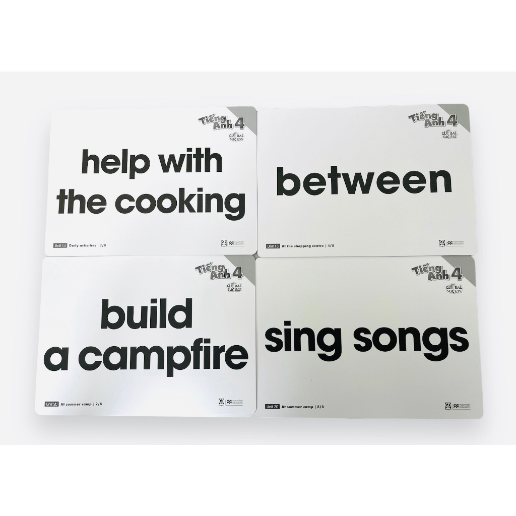 Sách - Bộ thẻ từ Tiếng Anh lớp 4 Global Success