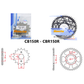 Nhông dĩa lẻ recto cb150r 2019 cbr150r chính hãng