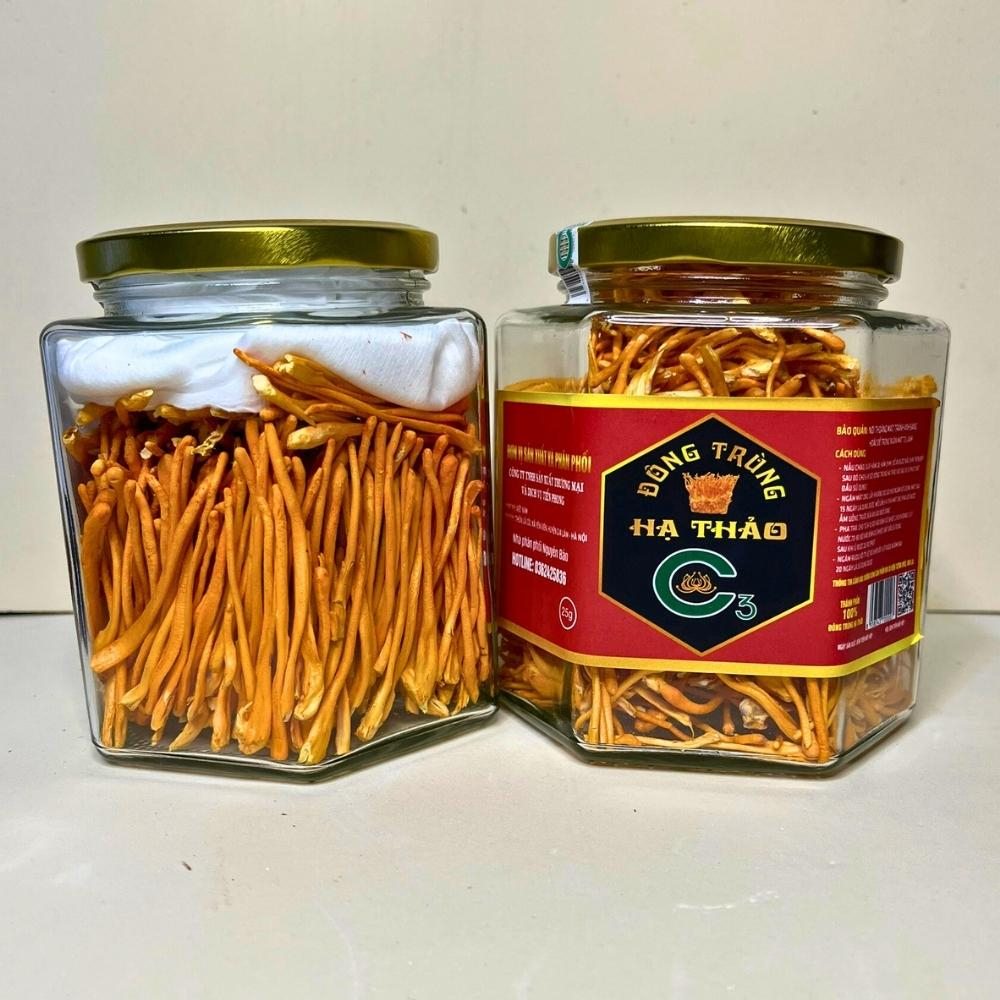 Đông trùng hạ thảo sấy thăng hoa cao cấp C3 khối lượng 25 gram