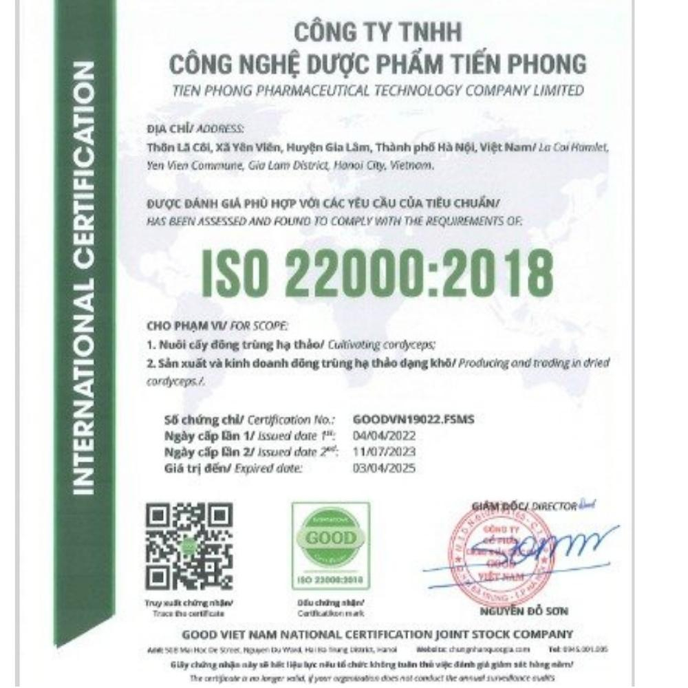 Đông trùng hạ thảo sấy thăng hoa cao cấp C3 khối lượng 25 gram
