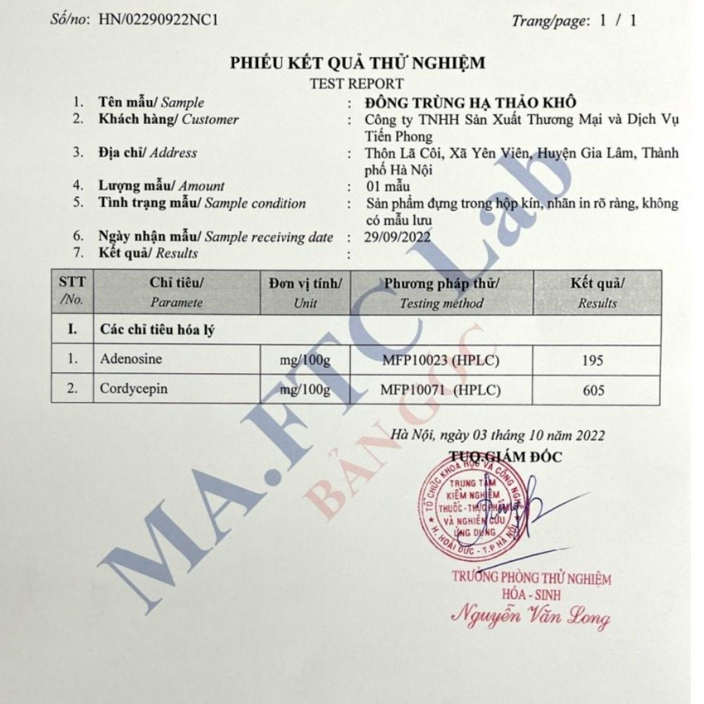 Đông trùng hạ thảo sấy thăng hoa cao cấp C3 khối lượng 25 gram