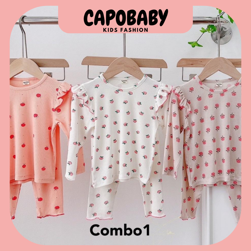 Combo 3b xuất dư cho bé gái, bộ đồ bé gái 7-18kg