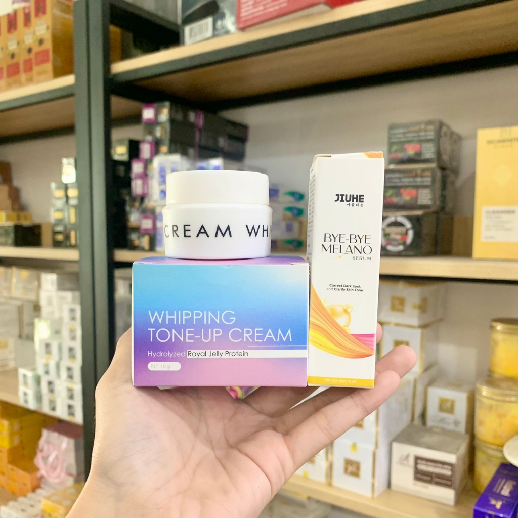 Combo Kem Face Jiuhe Tone Up Cream + Serum Thâm Jiuhe Thanh Tô Cosmetics