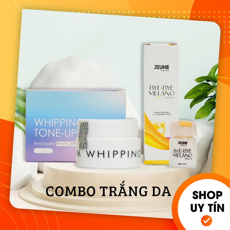 Combo Kem Face Jiuhe Tone Up Cream + Serum Thâm Jiuhe Thanh Tô Cosmetics