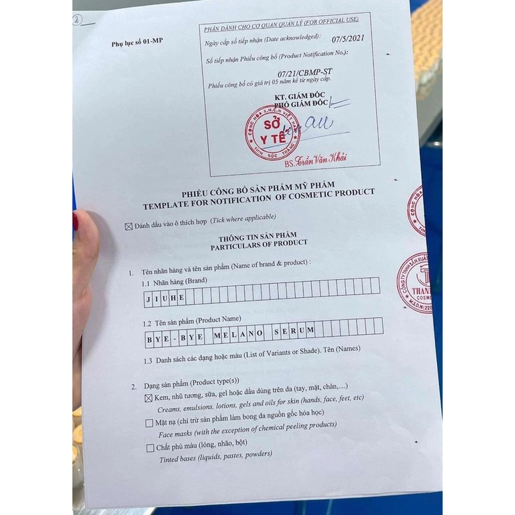 Combo Kem Face Jiuhe Tone Up Cream + Serum Thâm Jiuhe Thanh Tô Cosmetics